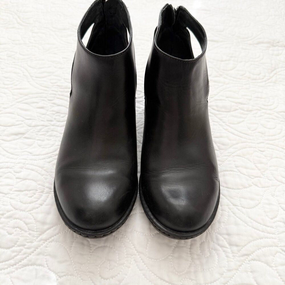 Dansko Black Leather Cutout Ankle Booties - Picture 5 of 9